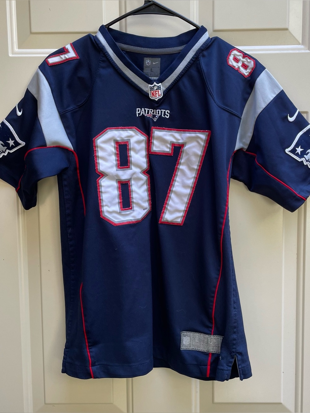 Nike navy blue New England Patriots stitched Gronkowski Football Jersey Youth L